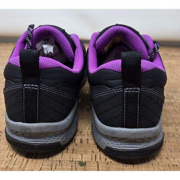 New Balance Black and Purple Composite Toe Work Shoes - Picture 5 of 13